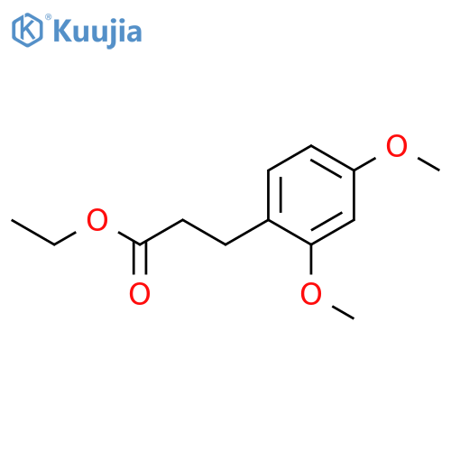 BENZENEPROPANOIC ACID, 2,4-DIMETHOXY-, ETHYL ESTER structure