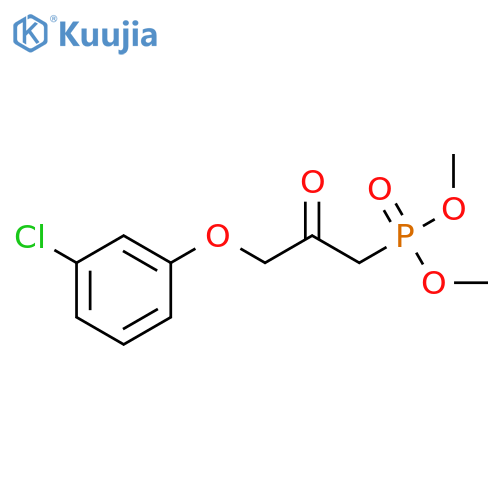 Dimethyl (3-(3-chlorophenoxy)-2-oxopropyl)phosphonate structure