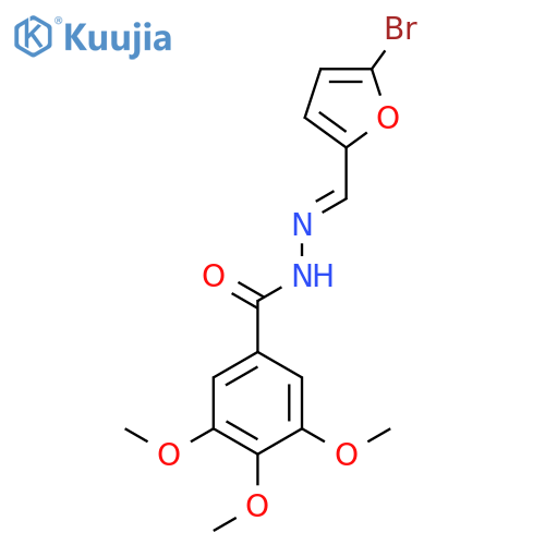 (E)-N'-((5-bromofuran-2-yl)methylene)-3,4,5-trimethoxybenzohydrazide structure