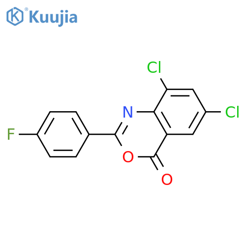 6,8-Dichloro-2-(4-fluorophenyl)-4H-3,1-benzoxazin-4-one structure