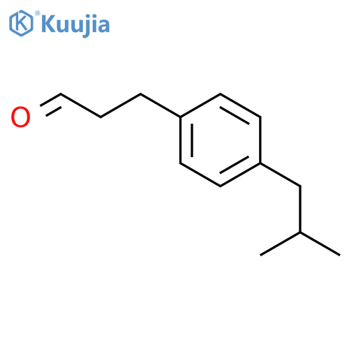 3-[4-(2-methylpropyl)phenyl]propanal structure
