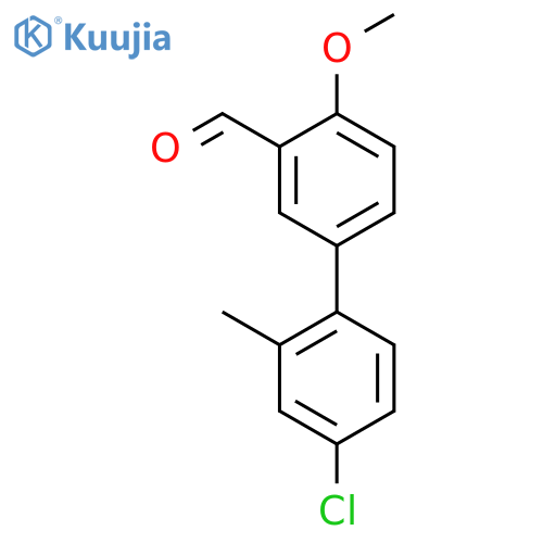 [1,1'-Biphenyl]-3-carboxaldehyde, 4'-chloro-4-methoxy-2'-methyl- structure