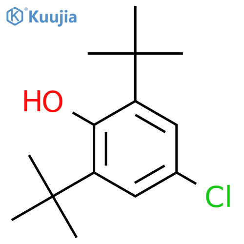2,6-Di-tert-butyl-4-chlorophenol structure