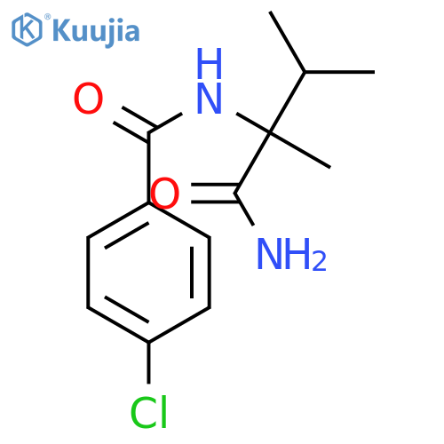 Benzamide, N-[1-(aminocarbonyl)-1,2-dimethylpropyl]-4-chloro- structure