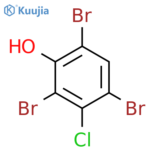 PHENOL, 2,4,6-TRIBROMO-3-CHLORO- structure