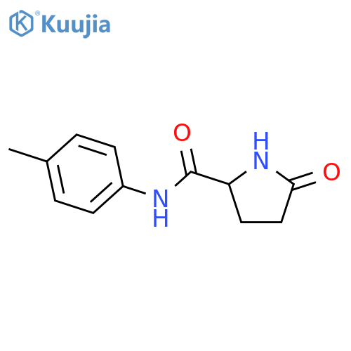 N-(4-Methylphenyl)-5-oxo-2-pyrrolidinecarboxamide structure