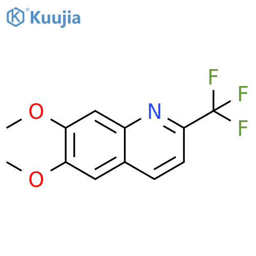 Quinoline, 6,7-dimethoxy-2-(trifluoromethyl)- structure