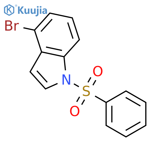 4-bromo-1-(phenylsulfonyl)-1H-indole structure