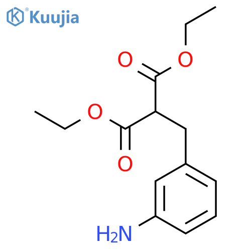 Propanedioic acid, [(3-aminophenyl)methyl]-, diethyl ester structure