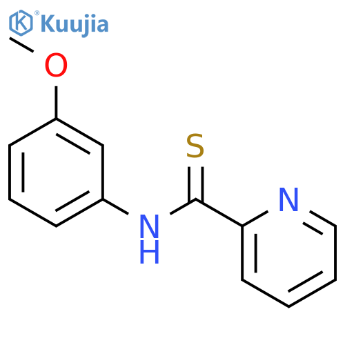 2-Pyridinecarbothioamide, N-(3-methoxyphenyl)- structure