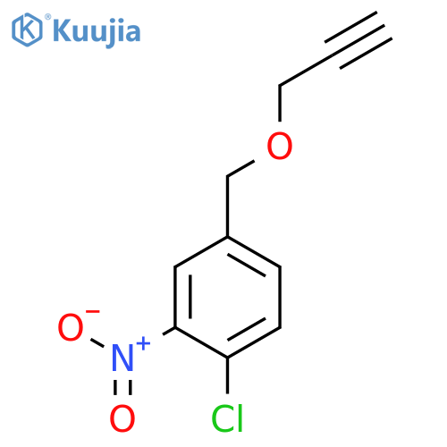 BENZENE, 1-CHLORO-2-NITRO-4-[(2-PROPYNYLOXY)METHYL]- structure