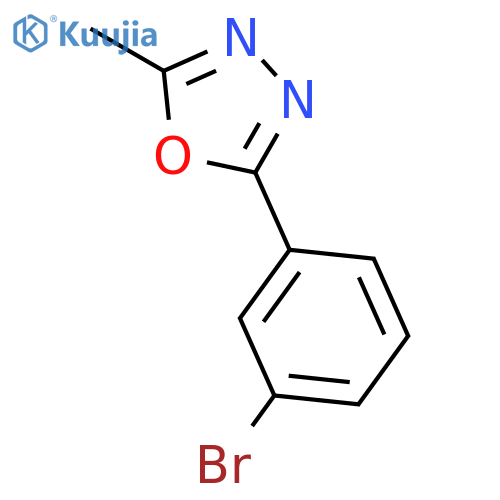 2-(3-Bromophenyl)-5-methyl-1,3,4-oxadiazole structure
