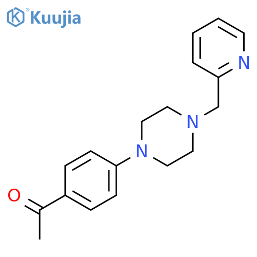 1-(4-(4-((Pyridin-2-yl)methyl)piperazin-1-yl)phenyl)ethanone structure