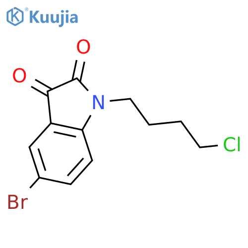 5-Bromo-1-(4-chlorobutyl)-1H-indole-2,3-dione structure