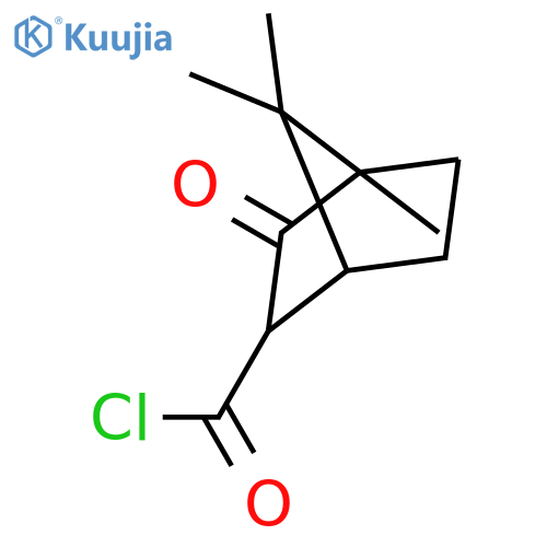 4,7,7-Trimethyl-3-oxobicyclo[2.2.1]heptane-2-carbonyl chloride structure