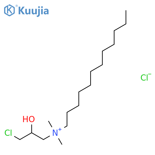 (3-chloro-2-hydroxypropyl)(dodecyl)dimethylazanium chloride structure