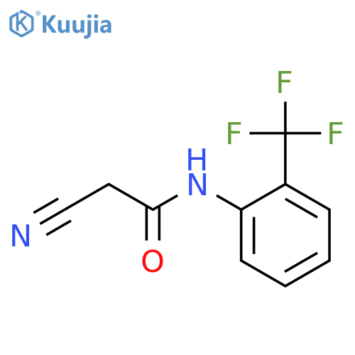 2-Cyano-N-2-(trifluoromethyl)phenylacetamide structure