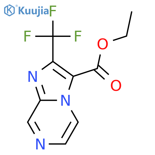 ethyl 2-(trifluoromethyl)imidazo[1,2-a]pyrazine-3-carboxylate structure
