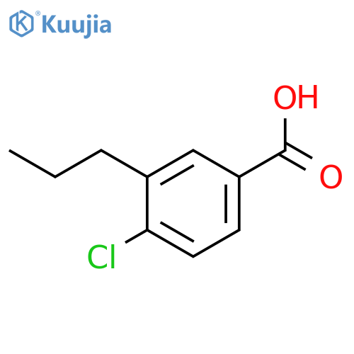 4-chloro-3-propylbenzoic Acid structure