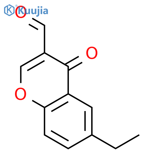 6-Ethyl-3-formylchromone structure