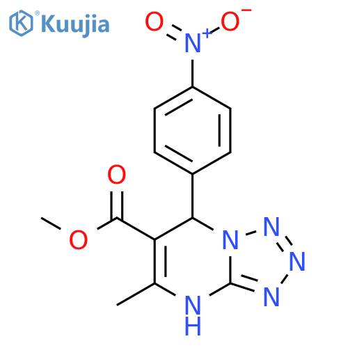 methyl 5-methyl-7-(4-nitrophenyl)-4H,7H-1,2,3,4tetrazolo1,5-apyrimidine-6-carboxylate structure