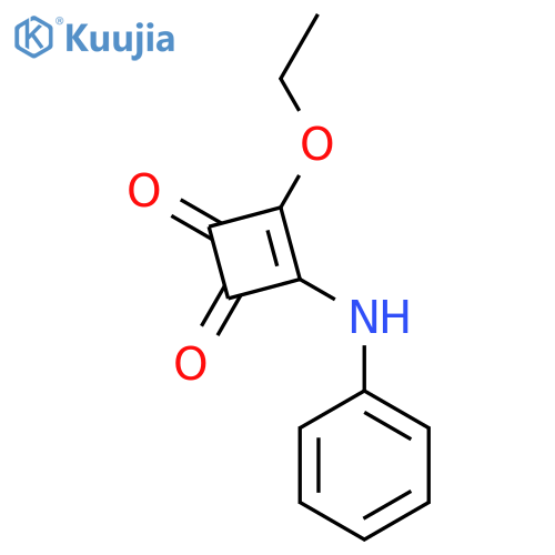3-Cyclobutene-1,2-dione,3-ethoxy-4-(phenylamino)- structure