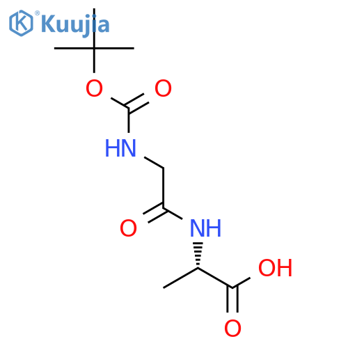 Boc-Gly-Ala-OH structure