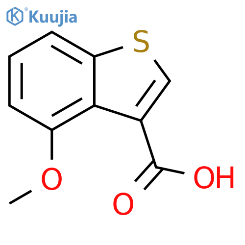 Benzo[b]thiophene-3-carboxylic acid, 4-methoxy- structure