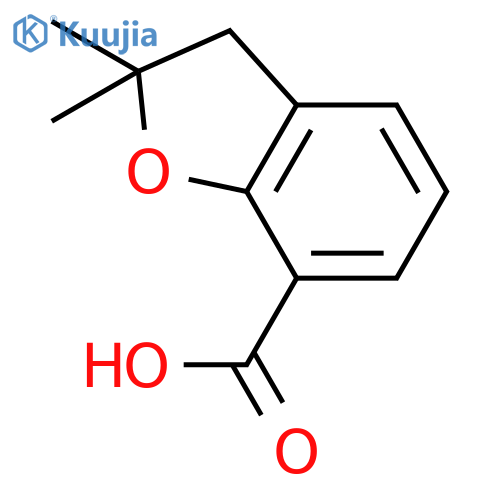 2,2-dimethyl-2,3-dihydro-1-benzofuran-7-carboxylic Acid structure