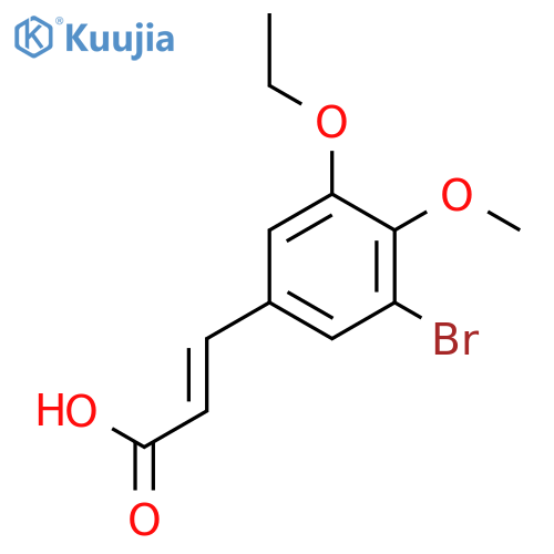 (2E)-3-(3-Bromo-5-ethoxy-4-methoxyphenyl)acrylic Acid structure