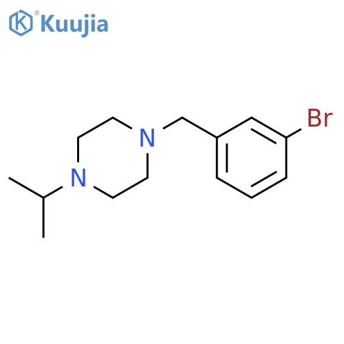 1-(3-bromophenyl)methyl-4-(propan-2-yl)piperazine structure