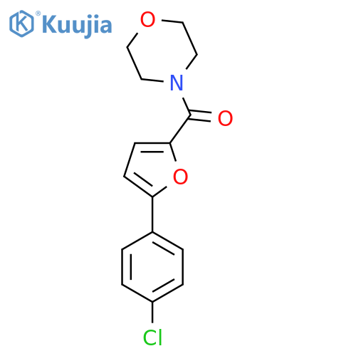 4-5-(4-chlorophenyl)furan-2-carbonylmorpholine structure