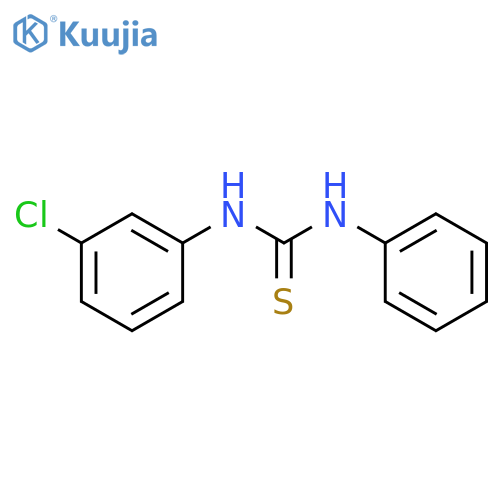 Thiourea, N-(3-chlorophenyl)-N'-phenyl- structure
