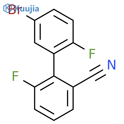 2-(5-bromo-2-fluorophenyl)-3-fluorobenzonitrile structure
