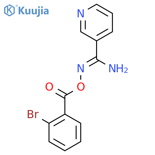 (Z)-amino(pyridin-3-yl)methylideneamino 2-bromobenzoate structure