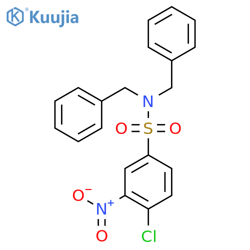 N,N-Dibenzyl-4-chloro-3-nitrobenzene-1-sulfonamide structure