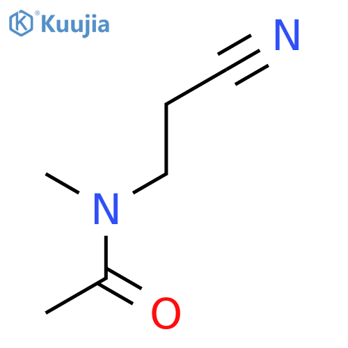 N-(2-cyanoethyl)-N-methylacetamide structure