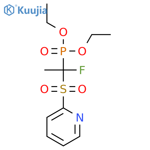 Phosphonic acid, [1-fluoro-1-(2-pyridinylsulfonyl)ethyl]-, diethyl ester structure
