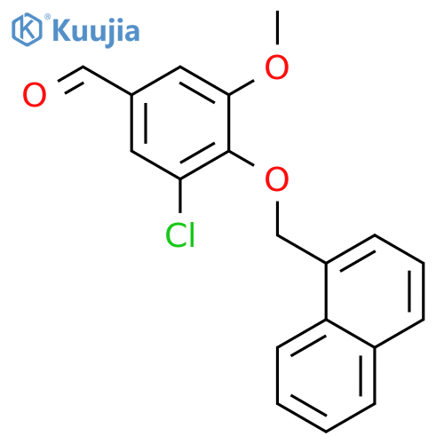 3-chloro-5-methoxy-4-(1-naphthylmethoxy)benzaldehyde structure