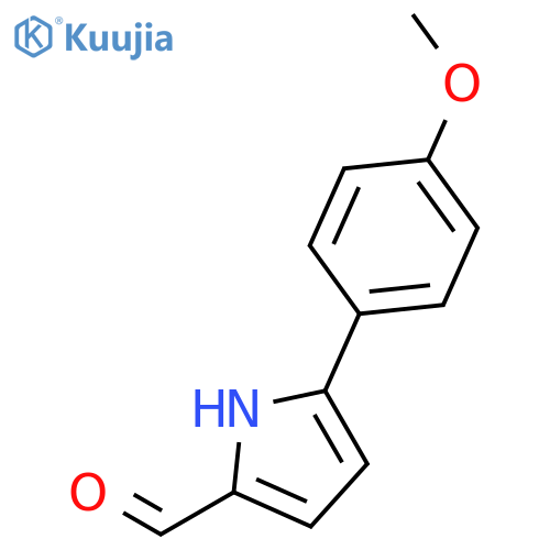 5-(4-methoxyphenyl)-1H-pyrrole-2-carbaldehyde structure