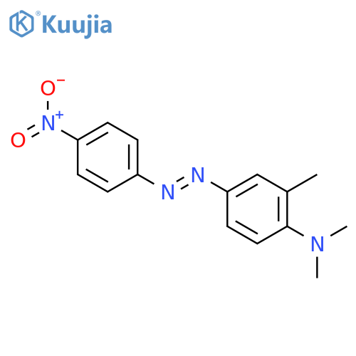 N,n,2-trimethyl-4-[(4-nitrophenyl)diazenyl]aniline structure