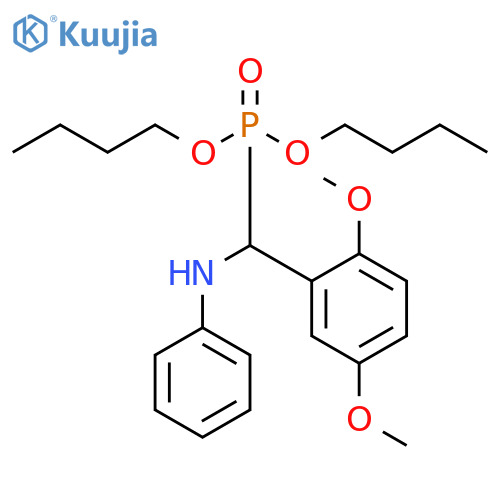 dibutyl (2,5-dimethoxyphenyl)(phenylamino)methylphosphonate structure