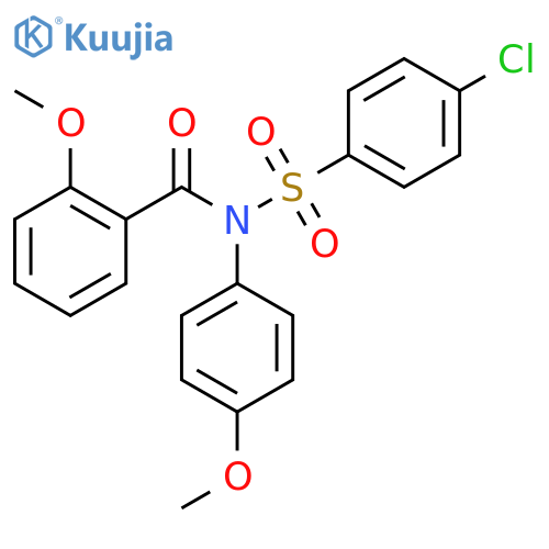 N-(4-chlorobenzenesulfonyl)-2-methoxy-N-(4-methoxyphenyl)benzamide structure