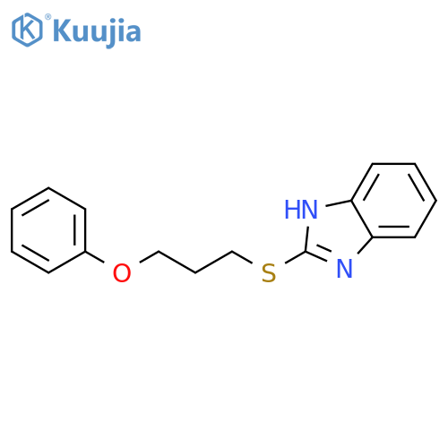 2-(3-phenoxypropyl)sulfanyl-1H-1,3-benzodiazole structure