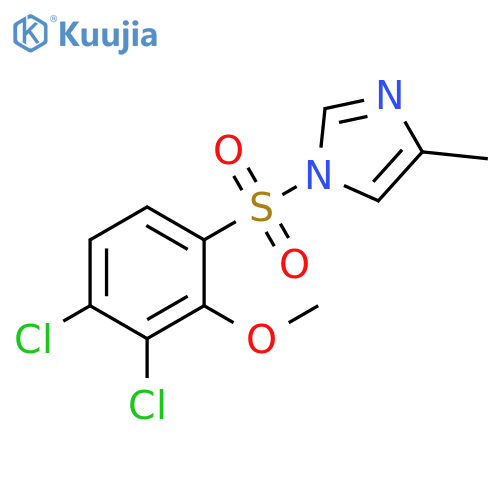 1-(3,4-dichloro-2-methoxybenzenesulfonyl)-4-methyl-1H-imidazole structure