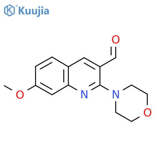 7-methoxy-2-(morpholin-4-yl)quinoline-3-carbaldehyde structure