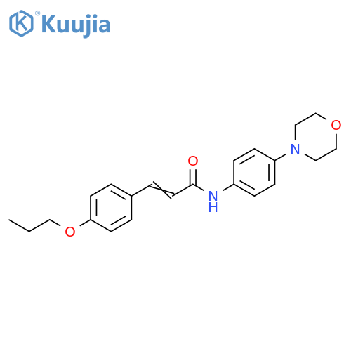 (2E)-N-4-(morpholin-4-yl)phenyl-3-(4-propoxyphenyl)prop-2-enamide structure