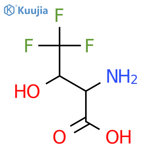 2-amino-4,4,4-trifluoro-3-hydroxybutanoic acid structure