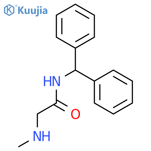 N-(diphenylmethyl)-2-(methylamino)acetamide structure