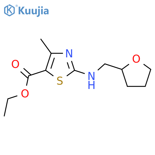 ethyl 4-methyl-2-{(oxolan-2-yl)methylamino}-1,3-thiazole-5-carboxylate structure